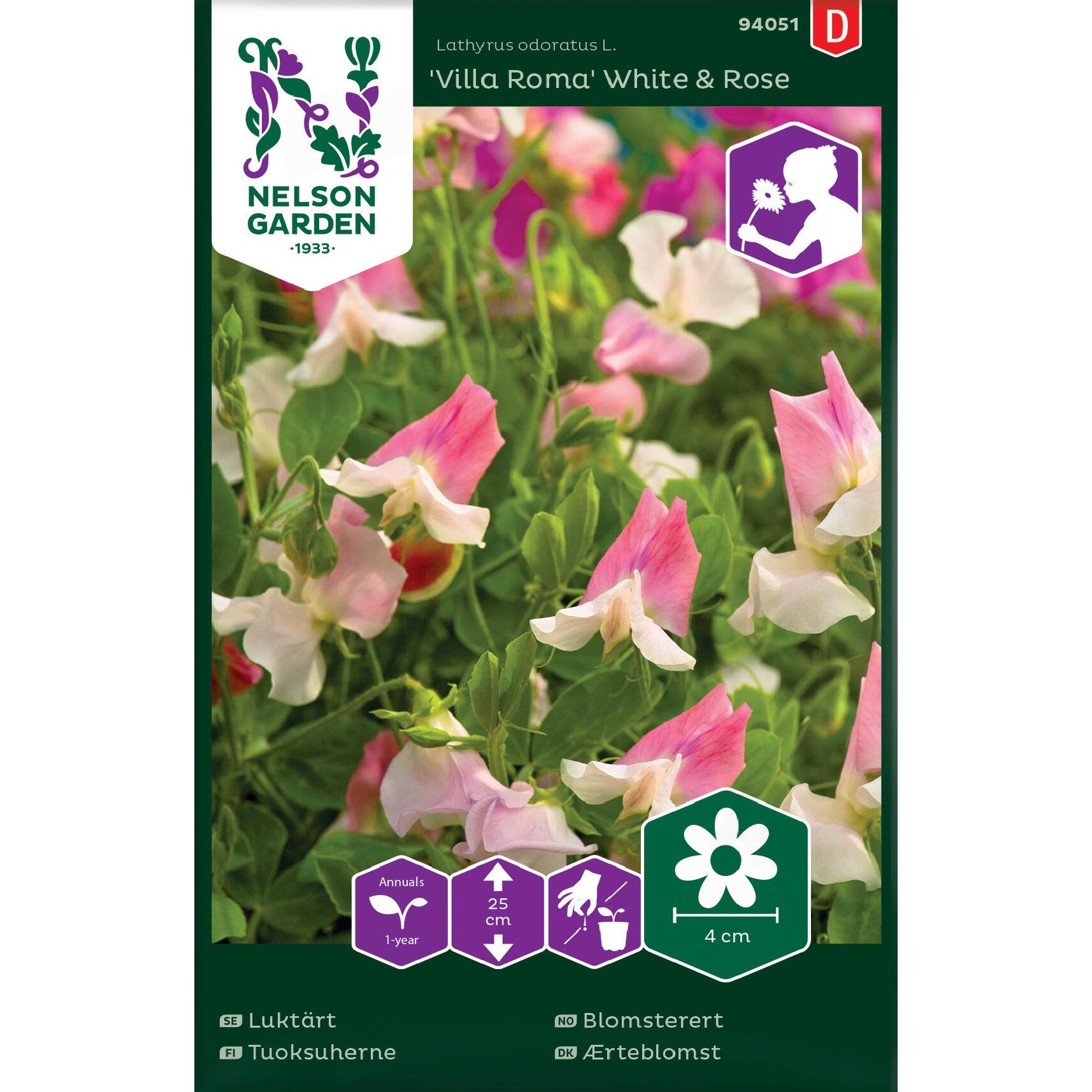 Luktärt, Villa Roma White & Rose